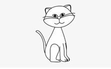 Gambar kucing lucu - Cobalah untuk menyodorkan gambar kucing hitam putih ini kepada si kecil. Dan lihatlah hasil karya mereka dalam mewarnai objek kucing lucu ini.