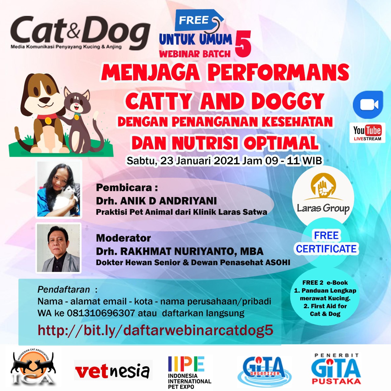 DAFTAR HADIR WEBINAR  CAT & DOG V 2021