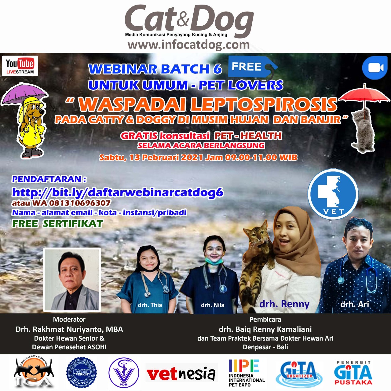 DAFTAR HADIR WEBINAR CAT & DOG VI, 13 FEB 2021