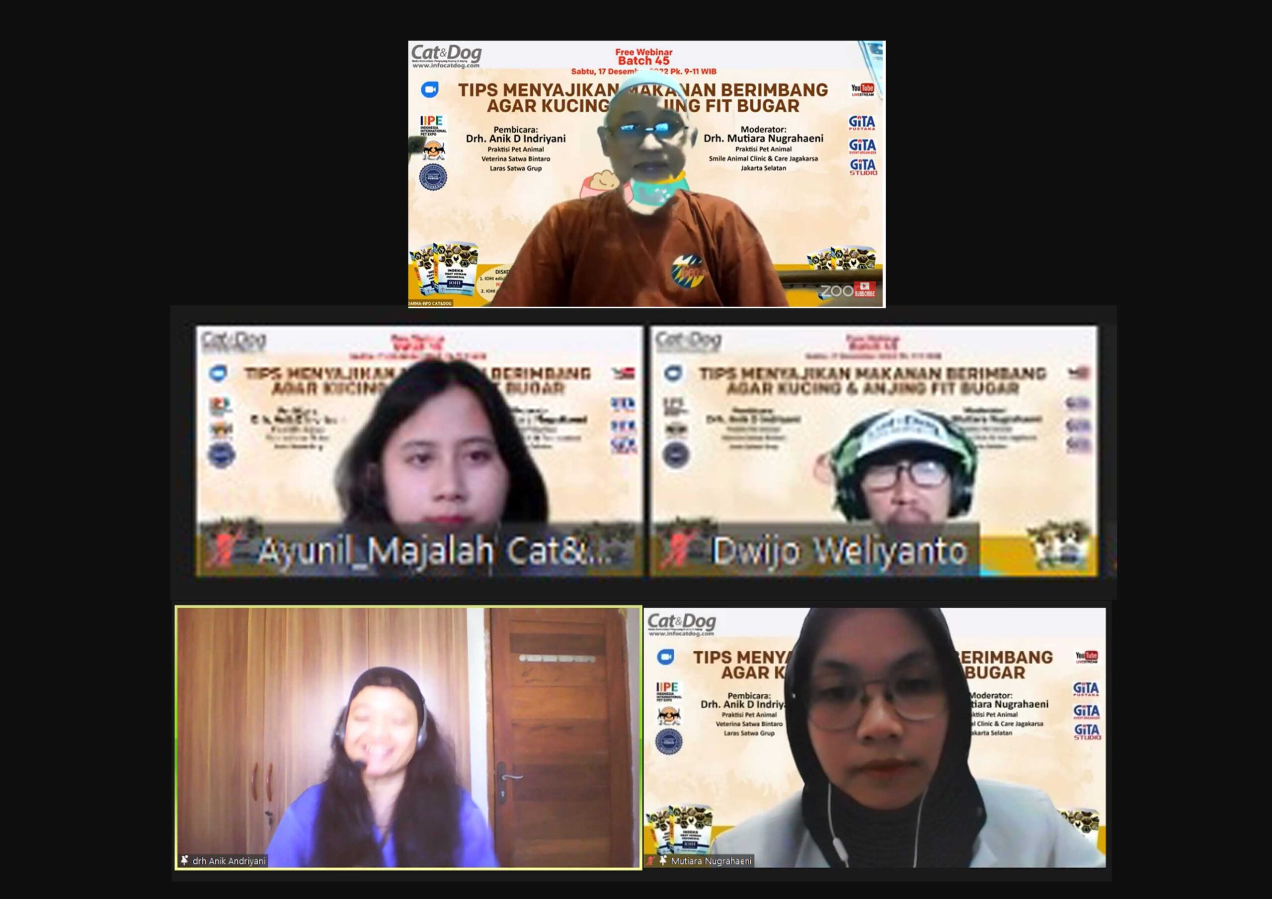 WEBINAR BATCH 45 TIPS MENYAJIKAN MAKANAN BERIMBANG AGAR KUCING DAN ANJING FIT BUGAR WEBINAR BATCH 45 TIPS MENYAJIKAN MAKANAN BERIMBANG AGAR KUCING DAN ANJING FIT BUGAR