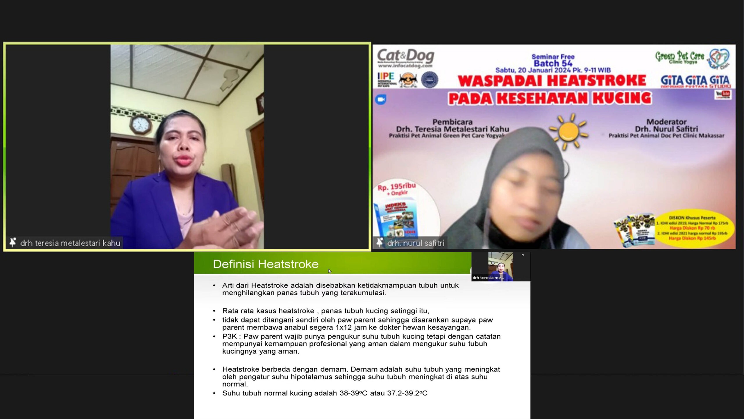 WEBINAR BATCH 54 WASPADAI HEATSROKE PADA KESEHATAN KUCING WEBINAR BATCH 54 WASPADAI HEATSROKE PADA KESEHATAN KUCING