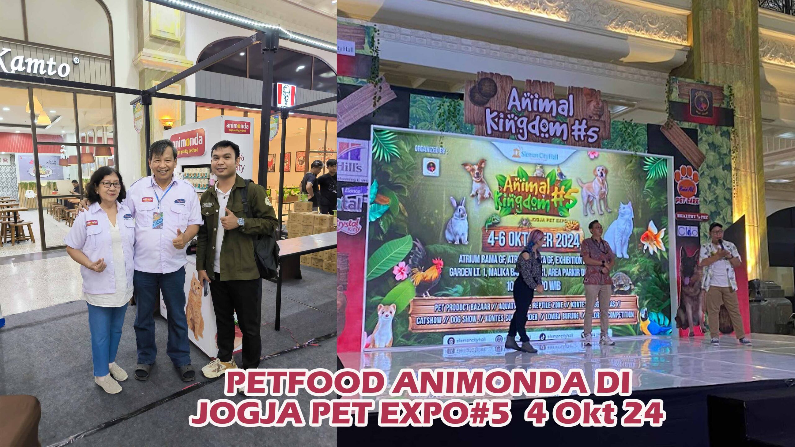 LIPUTAN STAND ANIMONDA DI JOGJA PET EXPO#5 SLEMAN CITY HALL JUMAT 4 OKT 24