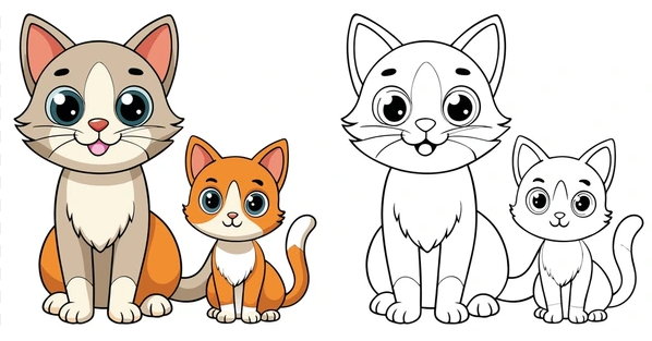 Gambar Kartun Kucing Lucu Untuk Anak-anak! Gambar Kartun Kucing Lucu Untuk Anak-anak!